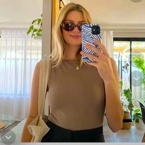 BOODY Ribbed Taupe bodysuit NWT in Women’s Medium